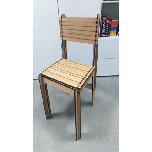 طرح صندلی برش لیزری متن‌باز هزینه - opensource laser cut chair - برای دستگاه CNC چوب و لیزر (سی ان سی)