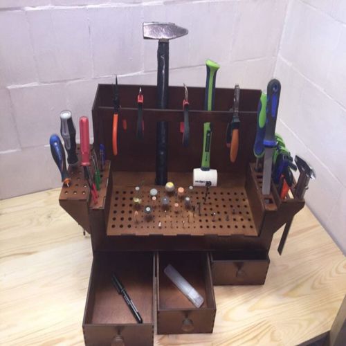 طرح ابزار چیدمان کننده برای مجموعه ابزارها طرح برای برش لیزری - organizer for tools set layout for laser cut ve - برای دستگاه CNC چوب و لیزر (سی ان سی)