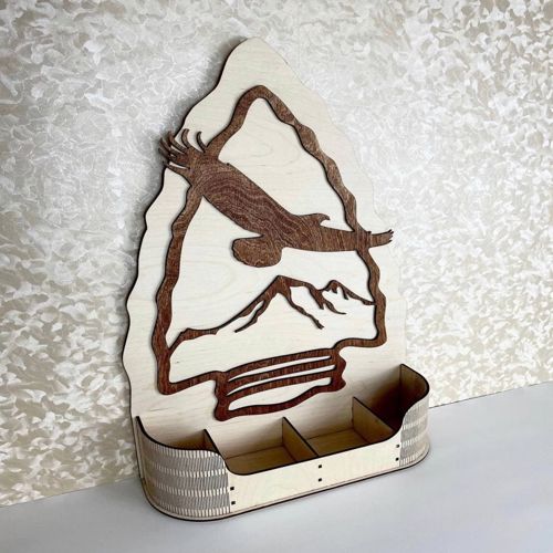 طرح قفسه نخ خیاطی مخصوص برش لیزری نیاز به ابزار - organizer sewing thread rack for laser cutting ve - برای دستگاه CNC چوب و لیزر (سی ان سی)