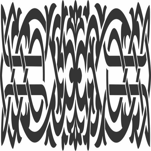 طرح تزئینی حاشیه - ornamental design border - برای دستگاه CNC چوب و لیزر (سی ان سی)