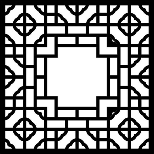 طرح الگوی تزئینی الگوی - ornamental pattern - برای دستگاه CNC چوب و لیزر (سی ان سی)