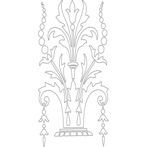 طرح طراحی تزئین - ornament design 2 - برای دستگاه CNC چوب و لیزر (سی ان سی)
