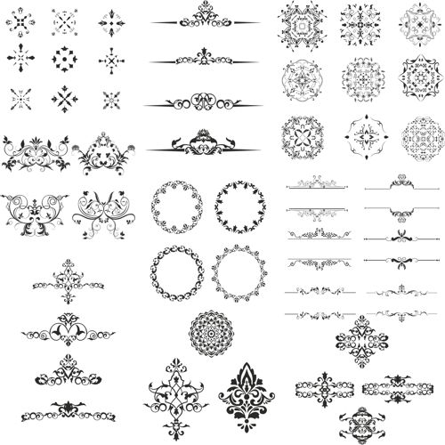طرح کیت طراحی تزئینی برای برش لیزری - ornament design kit for laser cutting ve - برای دستگاه CNC چوب و لیزر (سی ان سی)