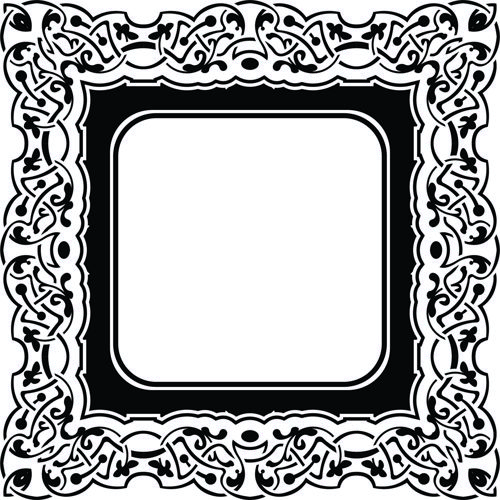 طرح شابلون گل زینتی برای برش لیزری هزینه - ornament floral stencil for laser cutting ve - برای دستگاه CNC چوب و لیزر (سی ان سی)