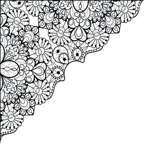 طرح گل تزئینی شابلون - ornament floral stencil - برای دستگاه CNC چوب و لیزر (سی ان سی)