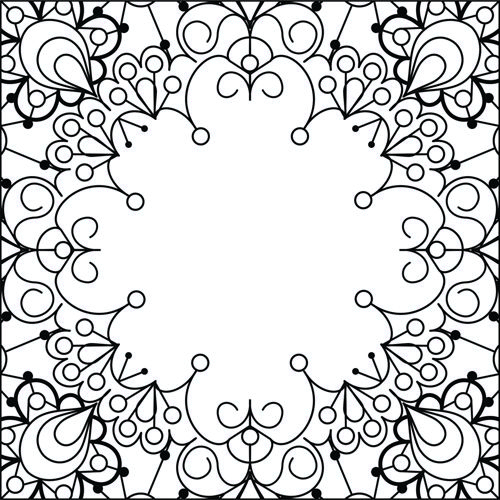 طرح الگوی استنسیل گل تزئینی برای برش لیزر - ornament floral stencil pattern design for laser cut ve - برای دستگاه CNC چوب و لیزر (سی ان سی)