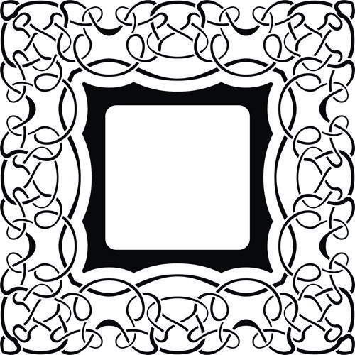طرح استنسیل تزئینی برای برش لیزری - ornament stencil design for laser cut ve - برای دستگاه CNC چوب و لیزر (سی ان سی)