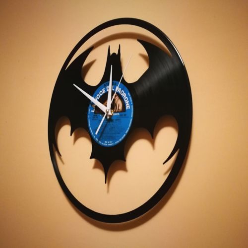 طرح ساعت وینیل بتمن نسخه - orologio vinile batman clock - برای دستگاه CNC چوب و لیزر (سی ان سی)