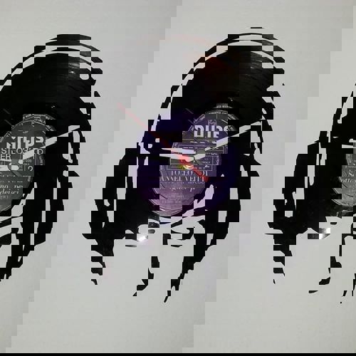 طرح هدفون ساعت و وینیل - orologio vinile cuffie - برای دستگاه CNC چوب و لیزر (سی ان سی)