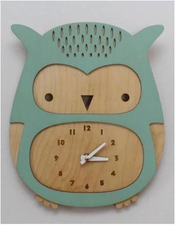 طرح owl-clock-for-wall-decor-layout-ve