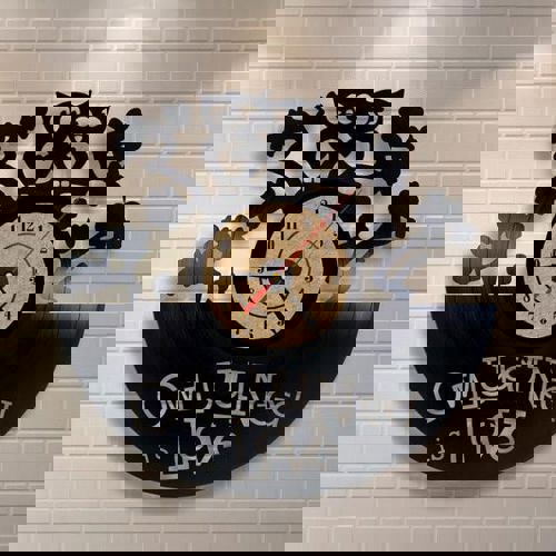 طرح جغدی که به آن نیاز دارید، عشق است ( ساعت) - owl you need is love clock - برای دستگاه CNC چوب و لیزر (سی ان سی)