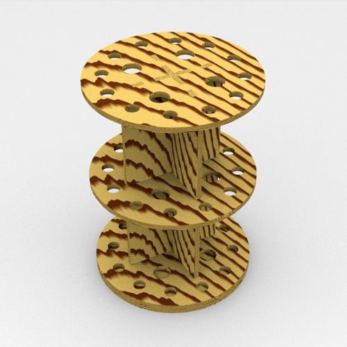 طرح نگهدارنده قلم رنگ برای برش لیزری - paint brush holder for laser cutting - برای دستگاه CNC چوب و لیزر (سی ان سی)