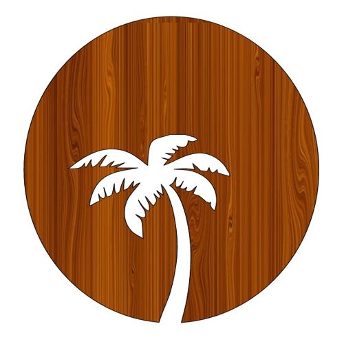 طرح برش لیزری درخت نخل با چوب به شکل کاردستی کاردستی چوبی برش - palm tree laser cut out wood shape craft woodcraft cutout ve - برای دستگاه CNC چوب و لیزر (سی ان سی)