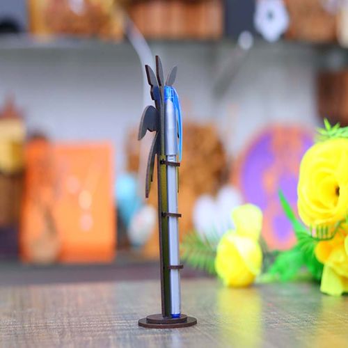 طرح جا قلمی میز اداری پایه مداد میلی‌متری لیزر - palm tree pen holder office desk pencil stand 3mm laser cut - برای دستگاه CNC چوب و لیزر (سی ان سی)