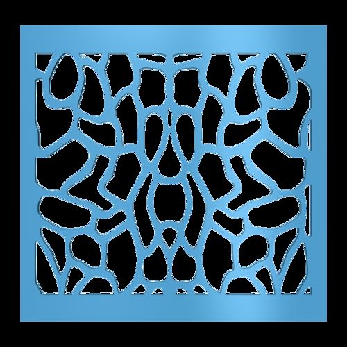 طرح پنل دکور مستطیل 00 6 - panel decor rectangle 0016 - برای دستگاه CNC چوب و لیزر (سی ان سی)