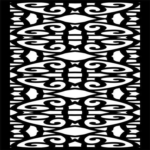 طرح panel-floral-lattice-stencil-room-divider-seamless-design-for-laser-cut-ve