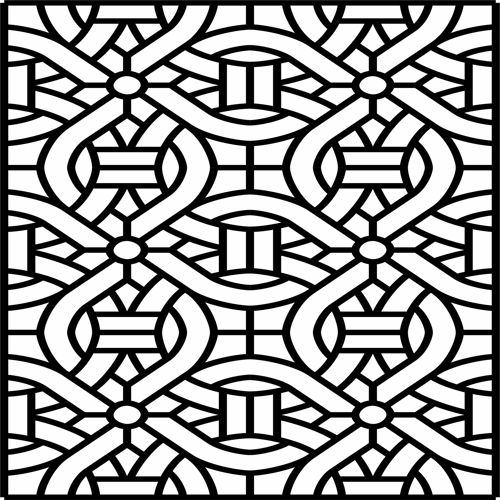 طرح پانل‌های مشبک جداکننده اتاق الگوی برای برش لیزری - panels lattice room divider pattern for laser cut ve - برای دستگاه CNC چوب و لیزر (سی ان سی)