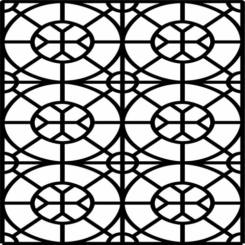 طرح پانل‌های مشبک جداکننده اتاق درز طراحی - panels lattice room divider seamless design - برای دستگاه CNC چوب و لیزر (سی ان سی)