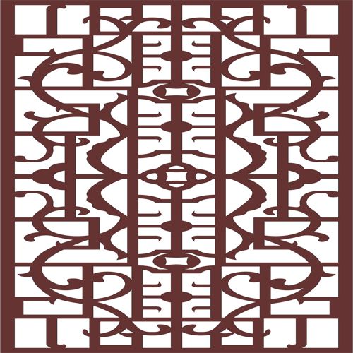 طرح پانل صفحه جداکننده اتاق برای برش لیزری - panels screen room divider for laser cut ve - برای دستگاه CNC چوب و لیزر (سی ان سی)