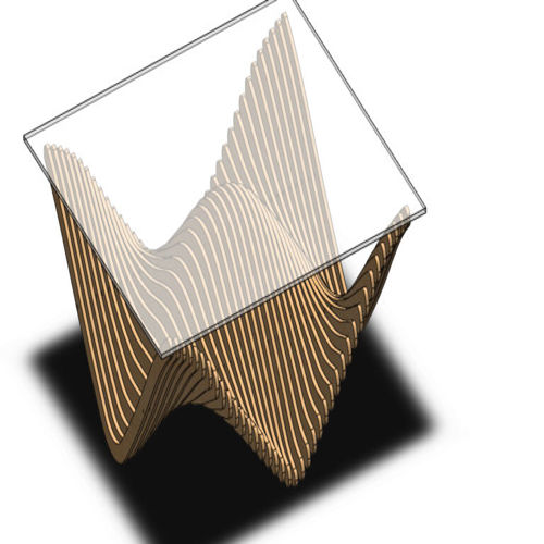 طرح میز چوبی پارامتریک برای برش لیزری - parametric wood table for laser cut - برای دستگاه CNC چوب و لیزر (سی ان سی)