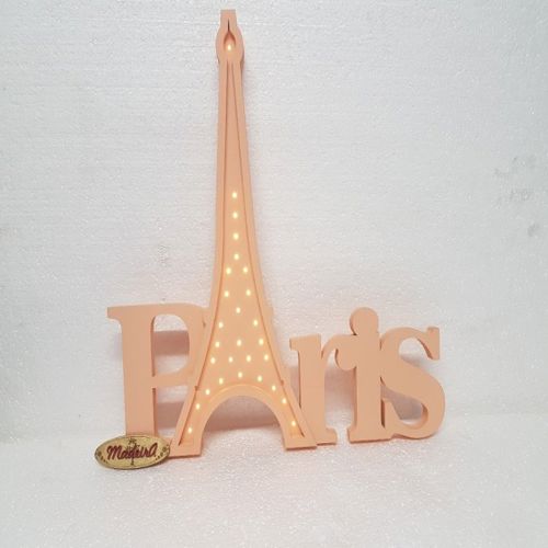 طرح چراغ خواب چوبی پاریسی تزئینی لیزری - paris wooden night light lamp decorative lasercut - برای دستگاه CNC چوب و لیزر (سی ان سی)