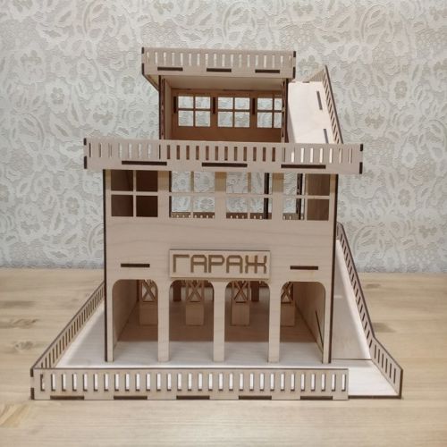 طرح پارکینگ خانه برای برش لیزری - parking house for laser cutting ve - برای دستگاه CNC چوب و لیزر (سی ان سی)