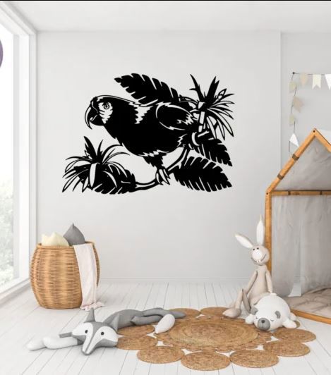طرح parrot-wall-decor-ve