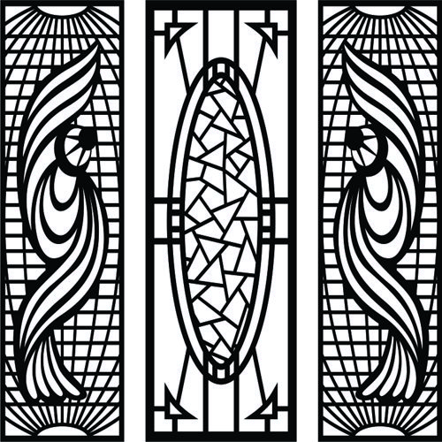طرح پارتیشن برای خانه‌ها طراحی صفحه داخلی - partition for homes interior screen design ve - برای دستگاه CNC چوب و لیزر (سی ان سی)