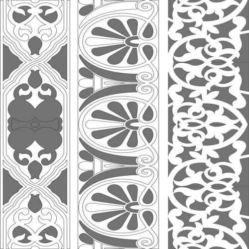 طرح پارتیشن داخلی پانل صفحه اتاق جداکننده الگوهای برای برش لیزر - partition indoor panels screen room divider patterns for laser cut ve - برای دستگاه CNC چوب و لیزر (سی ان سی)