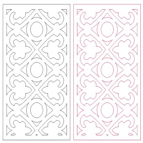 طرح پارتیشن صفحه حکاکی الگو - partition screen carved pattern - برای دستگاه CNC چوب و لیزر (سی ان سی)
