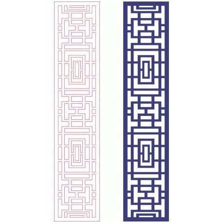 طرح الگو دو بعدی - pattern designs 2d 140 - برای دستگاه CNC چوب و لیزر (سی ان سی)