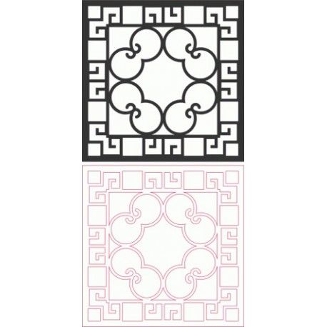طرح الگو طرح دو بعدی - pattern designs 2d 156 - برای دستگاه CNC چوب و لیزر (سی ان سی)