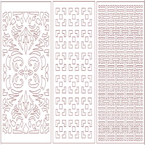 طرح الگو 4 - pattern designs 41 - برای دستگاه CNC چوب و لیزر (سی ان سی)