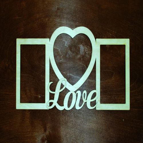 طرح قاب عکس طرح‌دار عاشقانه برای برش لیزری قاب - patterned love photo frame for laser cutting ve - برای دستگاه CNC چوب و لیزر (سی ان سی)