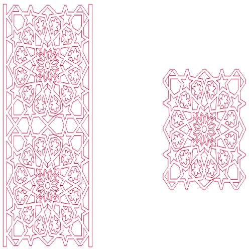 طرح الگوی orn uzb 0 - pattern orn uzb 01 - برای دستگاه CNC چوب و لیزر (سی ان سی)