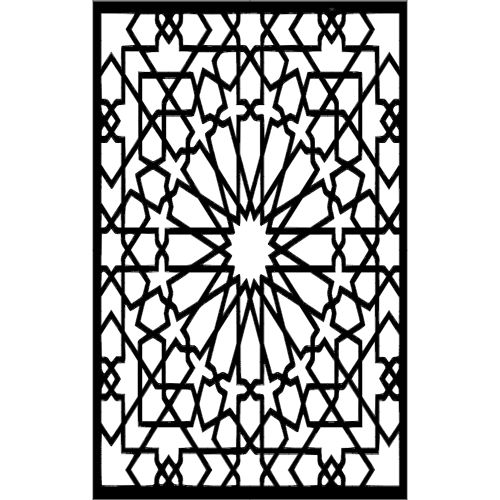 طرح الگوی مربع هنر - pattern square art - برای دستگاه CNC چوب و لیزر (سی ان سی)