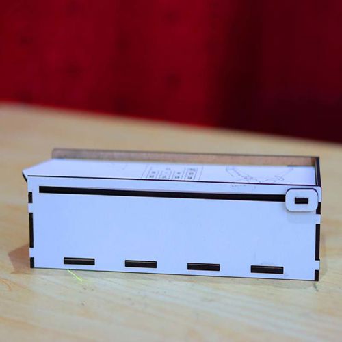 طرح قالب جعبه خودکار چوبی 3 میلی‌متری برش لیزری - pencil case wooden pen box template 3mm laser cut - برای دستگاه CNC چوب و لیزر (سی ان سی)