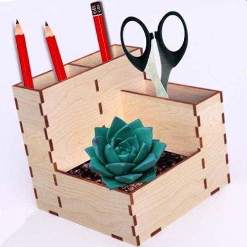 طرح جا قلمی مداد نگهدارنده میز اداری برش لیزری - pencil organizer pen holder office desk organizer laser cut ve - برای دستگاه CNC چوب و لیزر (سی ان سی)