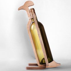 طرح جا بطری پنگوئن برای برش لیزر cnc - penguin bottle holder for laser cut cnc - برای دستگاه CNC چوب و لیزر (سی ان سی)