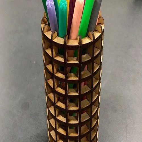 طرح جاقلمی برای برش لیزری - penholder for laser cut - برای دستگاه CNC چوب و لیزر (سی ان سی)