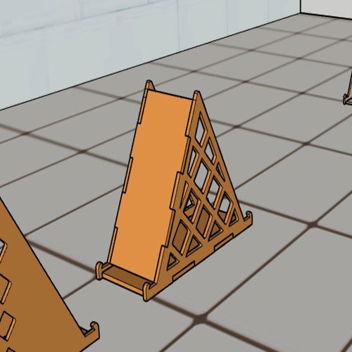 طرح پایه گوشی برش لیزری الگوی 6mm - phone stand laser cut template 6mm - برای دستگاه CNC چوب و لیزر (سی ان سی)