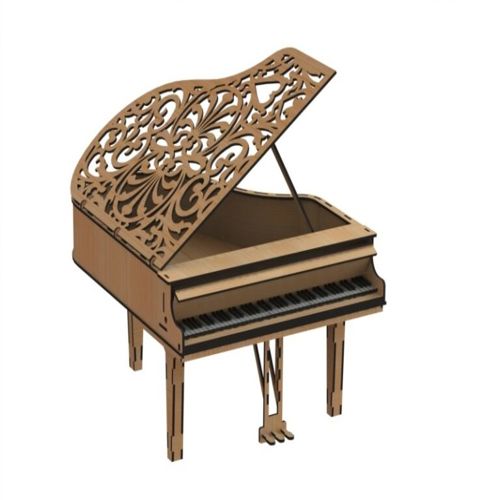 طرح پیانو برای برش لیزری - piano for laser cut ve - برای دستگاه CNC چوب و لیزر (سی ان سی)