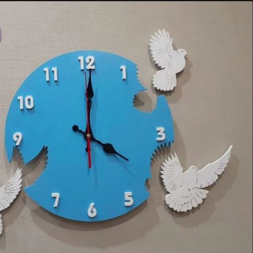 طرح pigeon-wall-clock-ساعت دیواری کبوتری 