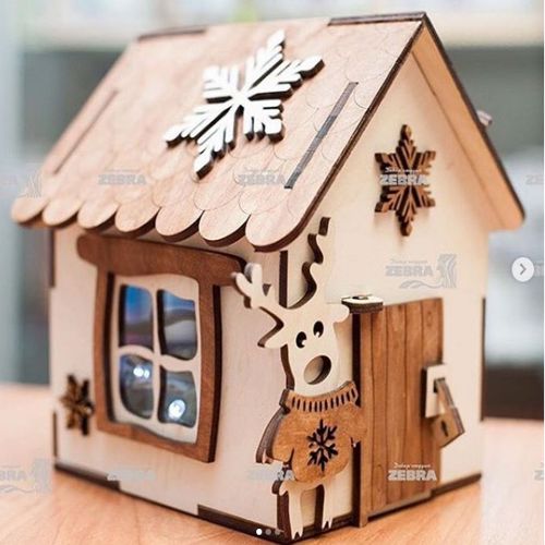 طرح خانه خوکی لیزری - piggy house laser cut ve - برای دستگاه CNC چوب و لیزر (سی ان سی)