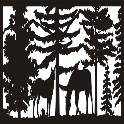 طرح برش پلاسما هنر پنل پانل - plasma cut art panel - برای دستگاه CNC چوب و لیزر (سی ان سی)