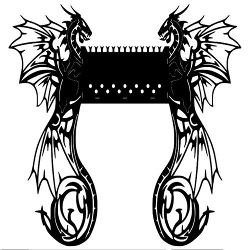طرح پلاسما کات اژدها باربیکیو باربیکیو گریل - plasma cut dragon bbq barbecue grill - برای دستگاه CNC چوب و لیزر (سی ان سی)