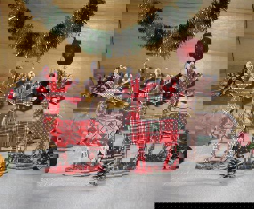 طرح تخته سه لا گوزن کریسمس دکوراسیون برش لیزری - plywood deer christmas decoration laser cut ve - برای دستگاه CNC چوب و لیزر (سی ان سی)