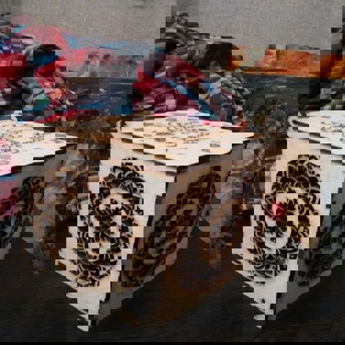 طرح جعبه هدیه تخته سه لا لیزری - plywood gift box laser cut - برای دستگاه CNC چوب و لیزر (سی ان سی)