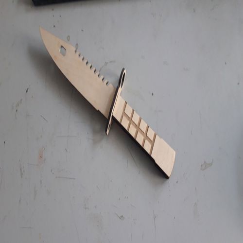 طرح چاقوی نظامی چندلا m9 bayonet برای برش لیزری - plywood m9 bayonet military knife for laser cut ve - برای دستگاه CNC چوب و لیزر (سی ان سی)