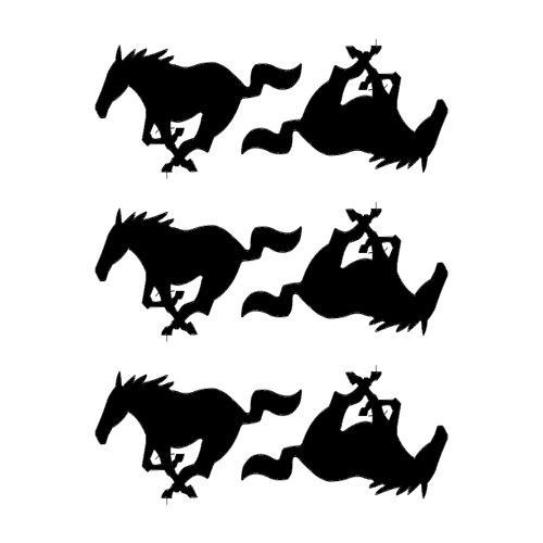 طرح پونی اسب - pony 6 horses - برای دستگاه CNC چوب و لیزر (سی ان سی)
